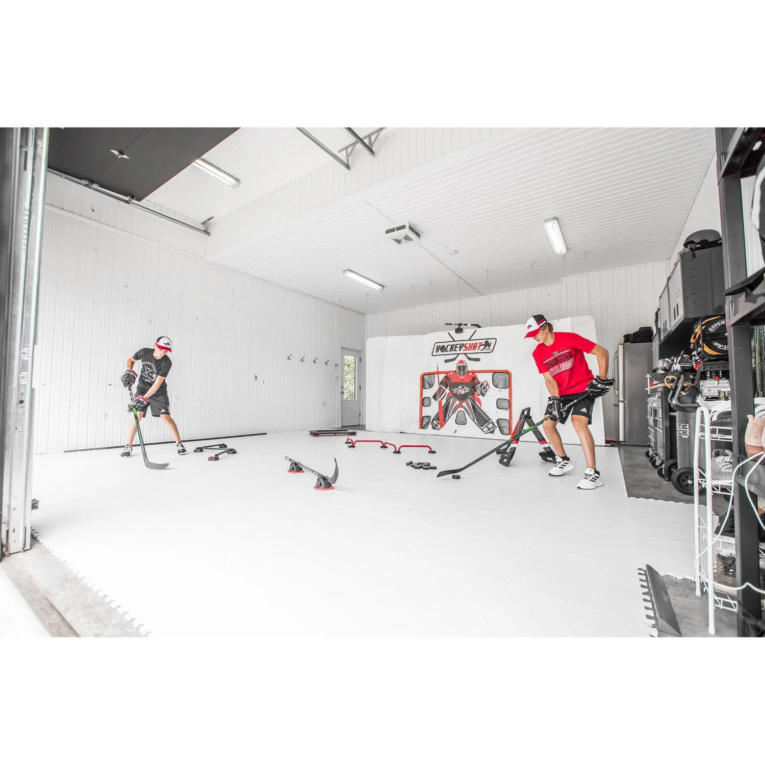 HockeyShot Allstar Dryland Flooring Tiles (10 Pack) - 18" X 18" 3 HockeyShot Allstar Dryland Flooring Tiles (10 Pack) - 18" X 18" - Image 3